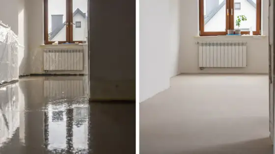 Ile schnie wylewka samopoziomująca? Uniknij błędów pod panelami!